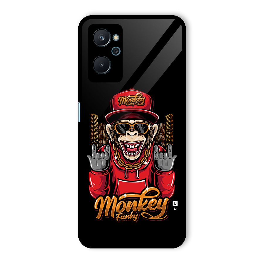Hunky Funky Monkey Glass Back Case for Realme 9i