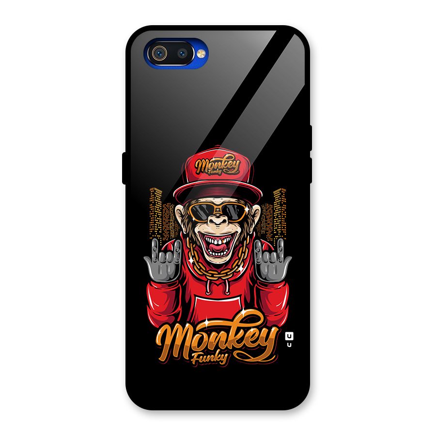 Hunky Funky Monkey Glass Back Case for Realme C2