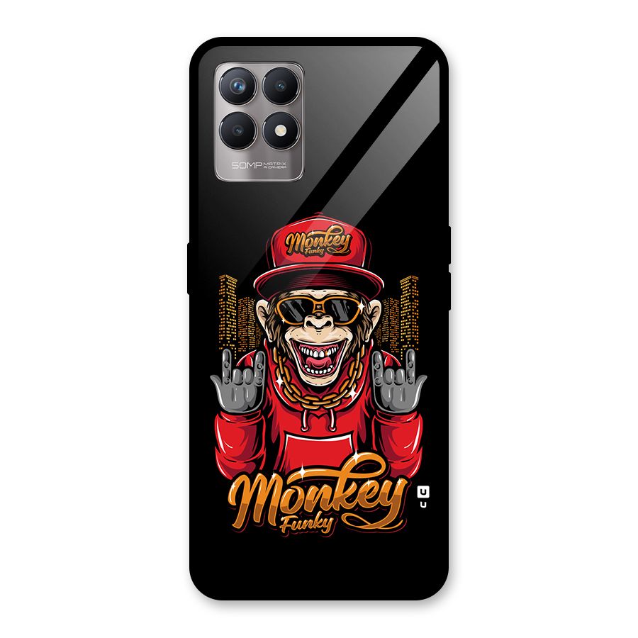 Hunky Funky Monkey Glass Back Case for Realme Narzo 50