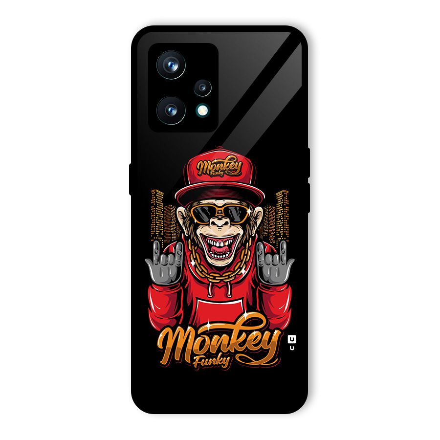 Hunky Funky Monkey Glass Back Case for Realme Narzo 50 Pro