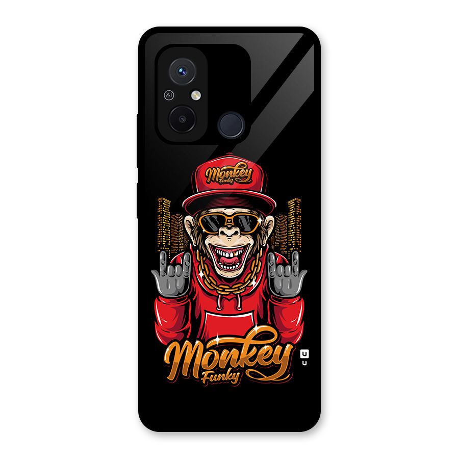 Hunky Funky Monkey Glass Back Case for Redmi 12C