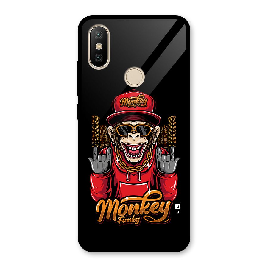 Hunky Funky Monkey Glass Back Case for Redmi A2