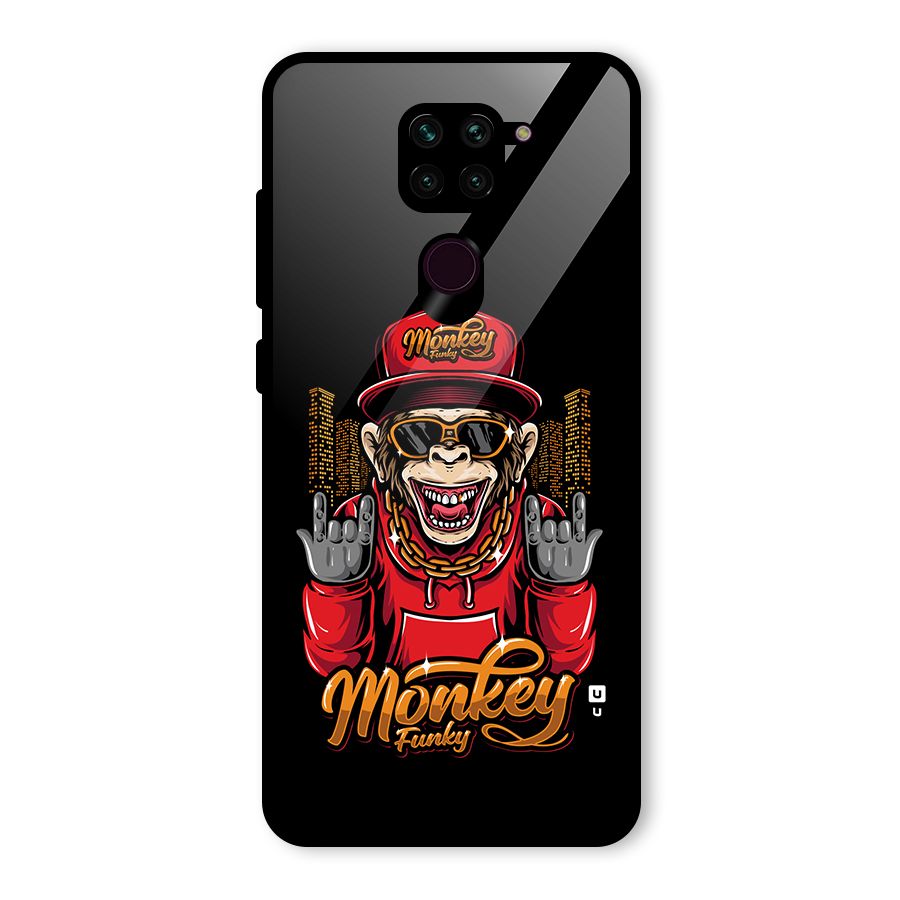 Hunky Funky Monkey Glass Back Case for Redmi Note 9