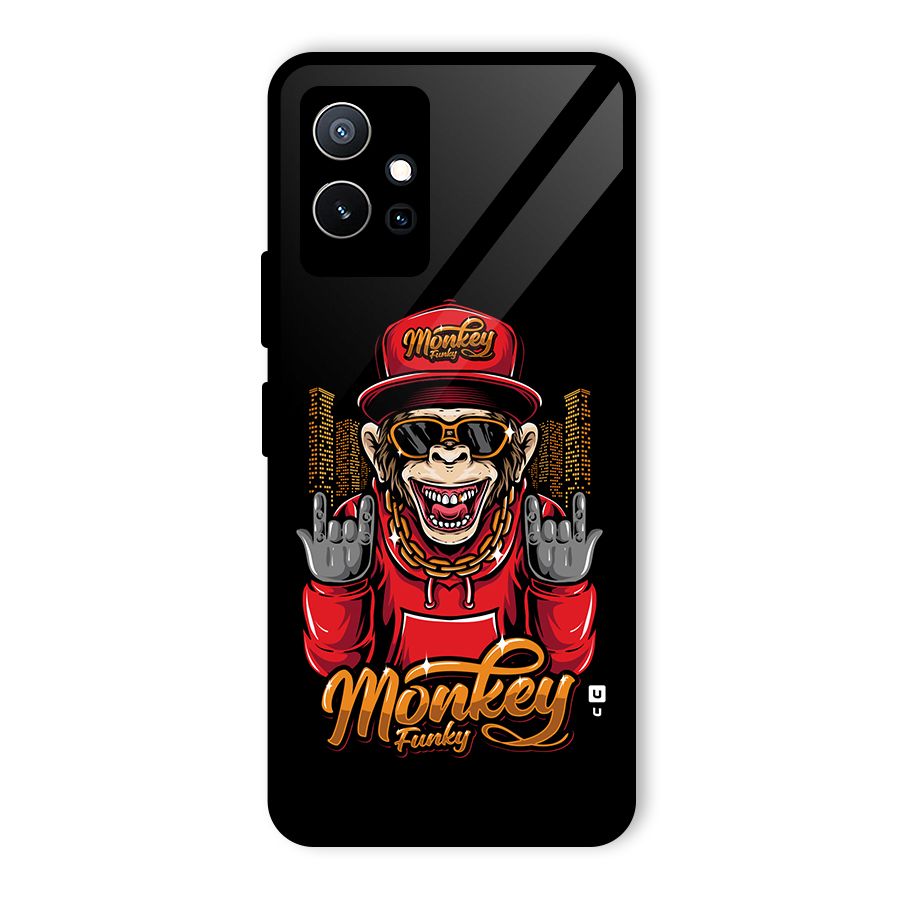 Hunky Funky Monkey Glass Back Case for Vivo T1 5G