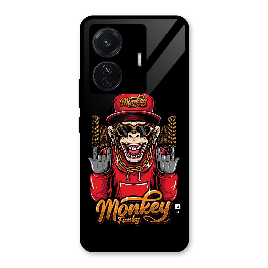 Hunky Funky Monkey Glass Back Case for Vivo T1 Pro