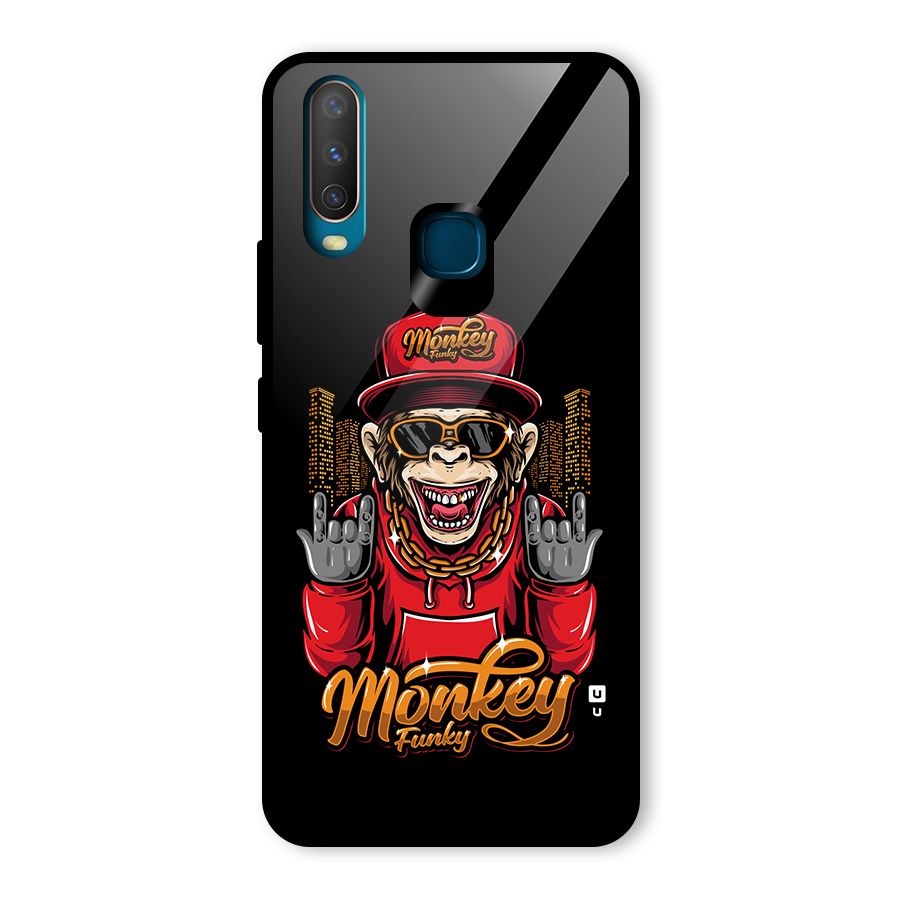 Hunky Funky Monkey Glass Back Case for Vivo U10