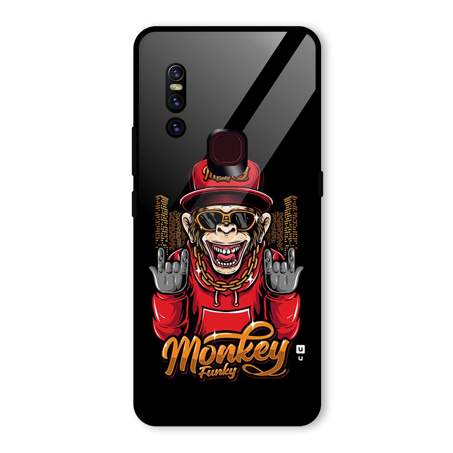 Hunky Funky Monkey Glass Back Case for Vivo V15