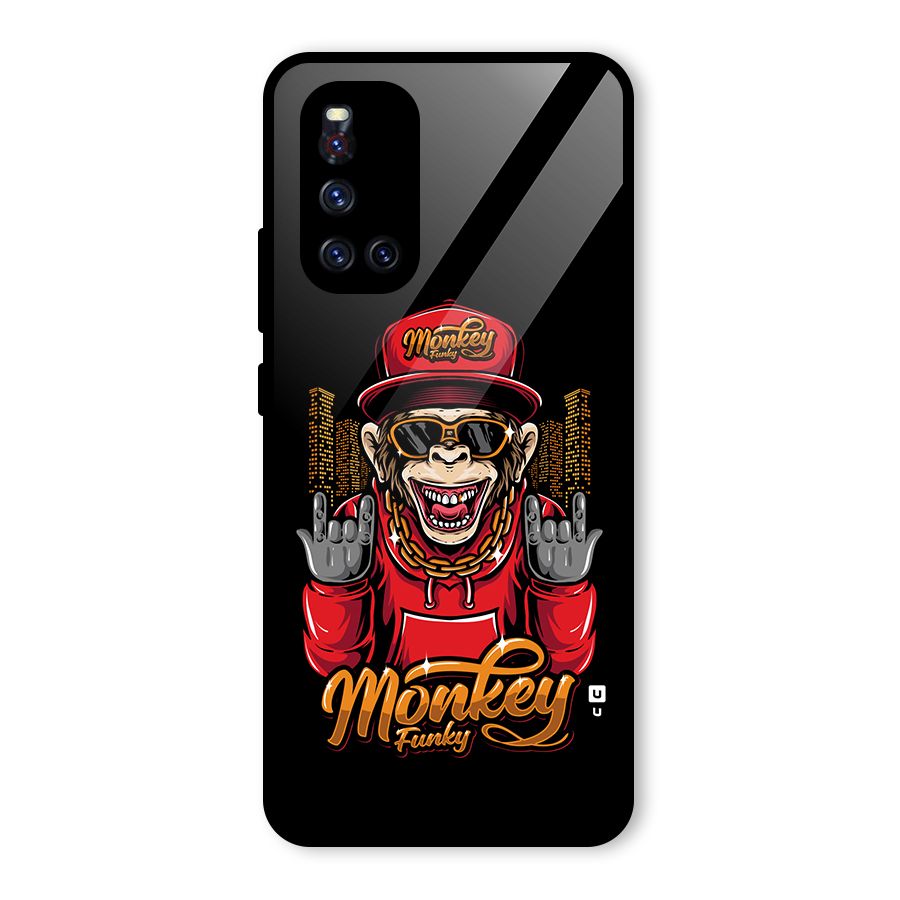 Hunky Funky Monkey Glass Back Case for Vivo V19