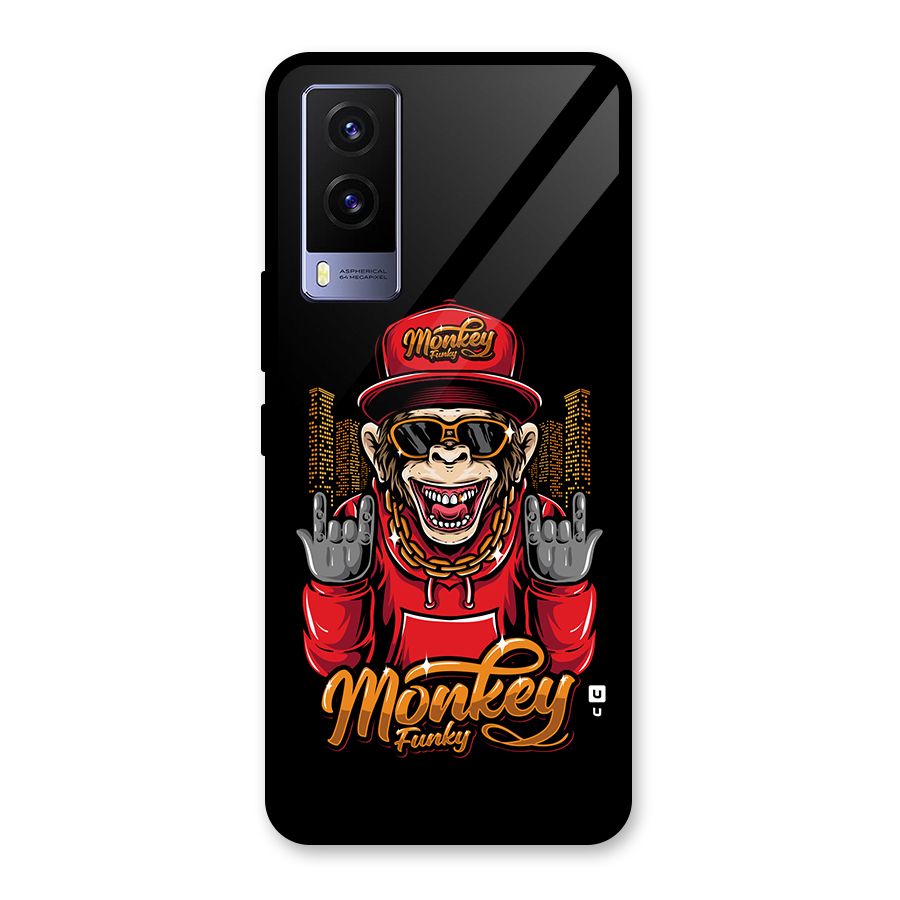 Hunky Funky Monkey Glass Back Case for Vivo V21e 5G