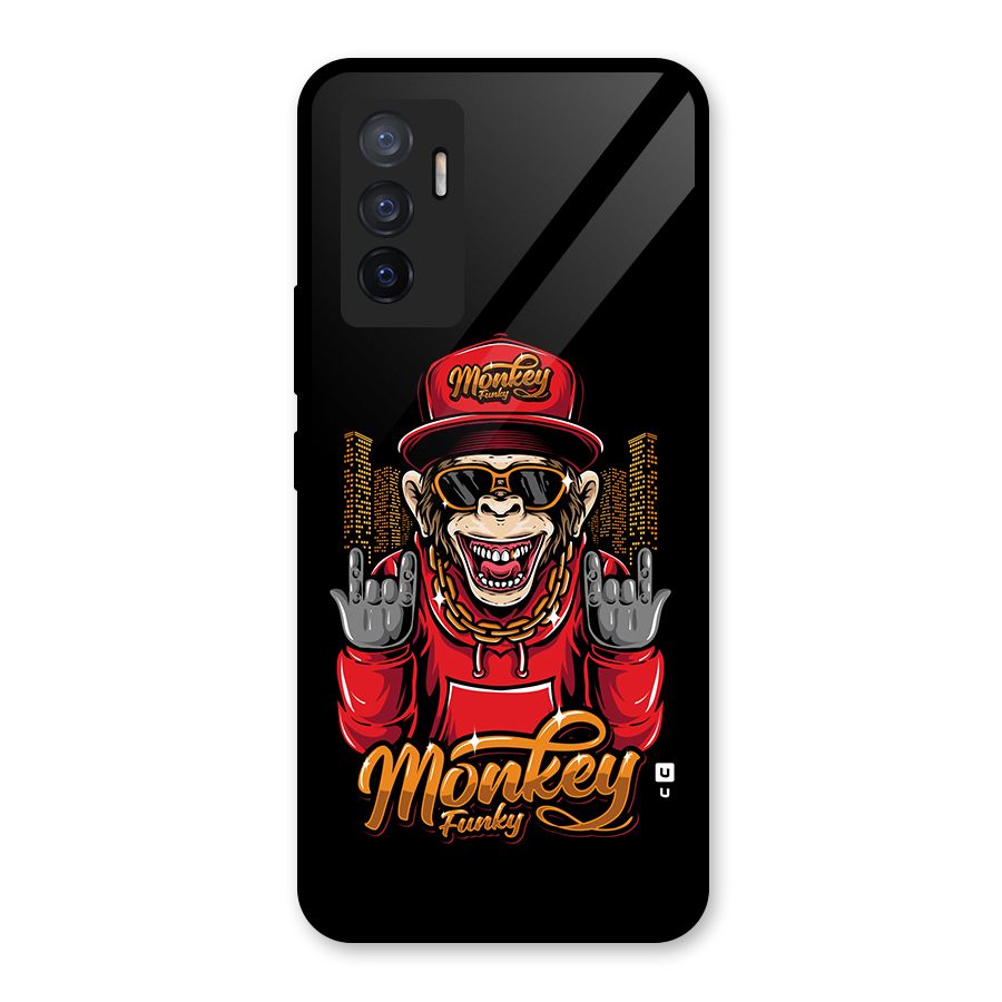 Hunky Funky Monkey Glass Back Case for Vivo V23e