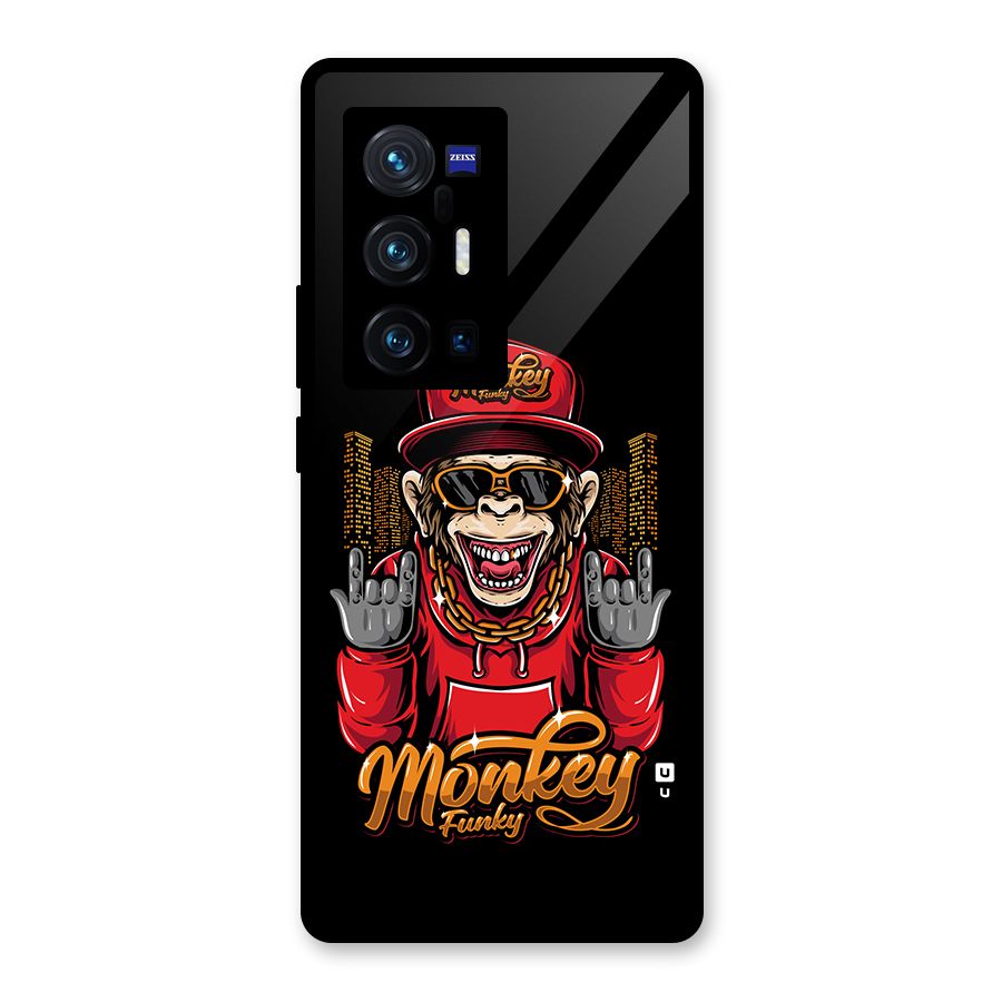 Hunky Funky Monkey Glass Back Case for Vivo X70 Pro Plus