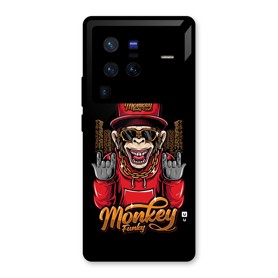 Hunky Funky Monkey Glass Back Case for Vivo X80 Pro