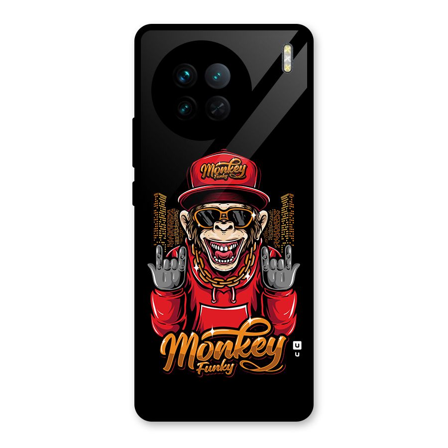 Hunky Funky Monkey Glass Back Case for Vivo X90