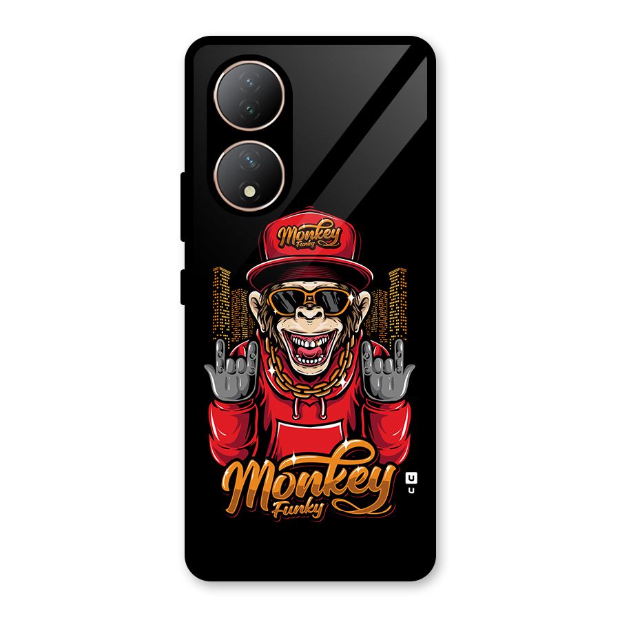 Hunky Funky Monkey Glass Back Case for Vivo Y100A