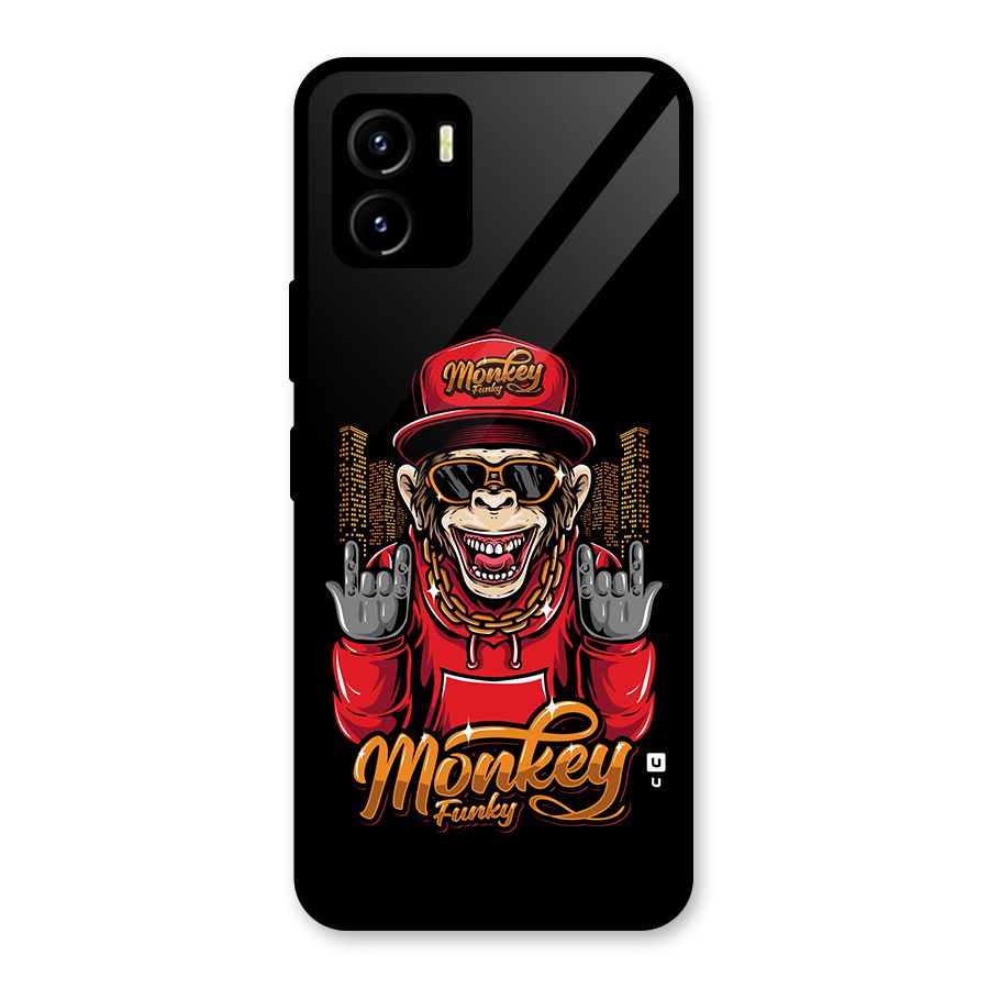 Hunky Funky Monkey Glass Back Case for Vivo Y15s