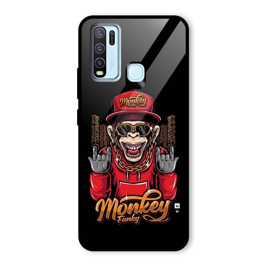 Hunky Funky Monkey Glass Back Case for Vivo Y30
