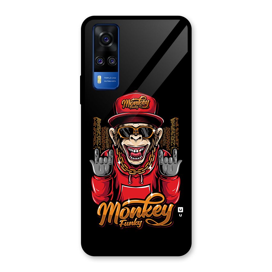 Hunky Funky Monkey Glass Back Case for Vivo Y31