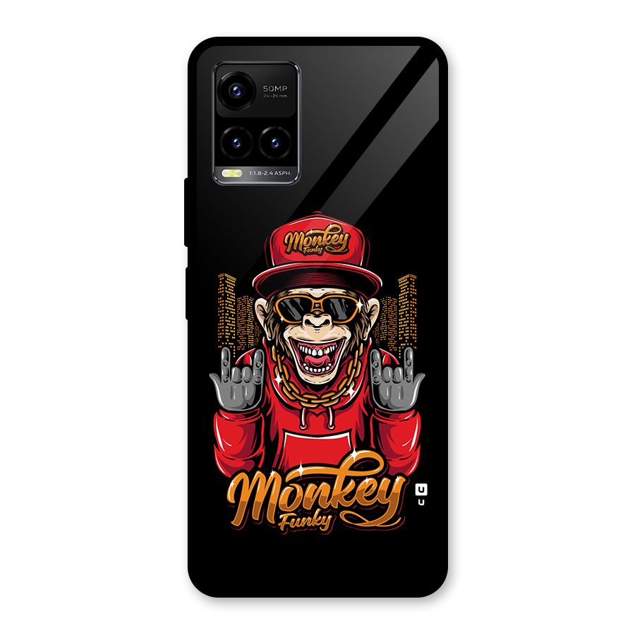 Hunky Funky Monkey Glass Back Case for Vivo Y33s