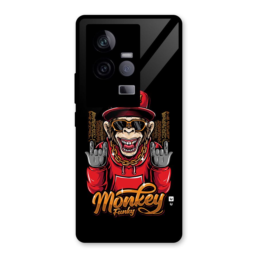 Hunky Funky Monkey Glass Back Case for Vivo iQOO 11 5G