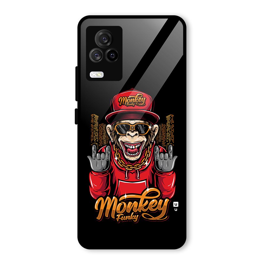 Hunky Funky Monkey Glass Back Case for Vivo iQOO 7 Legend 5G
