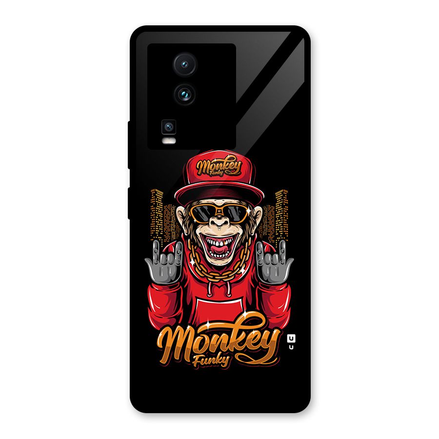 Hunky Funky Monkey Glass Back Case for Vivo iQOO Neo 7