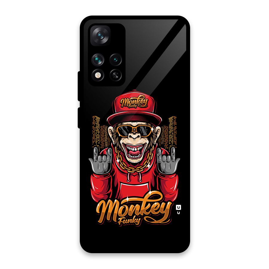 Hunky Funky Monkey Glass Back Case for Xiaomi 11i HyperCharge 5G