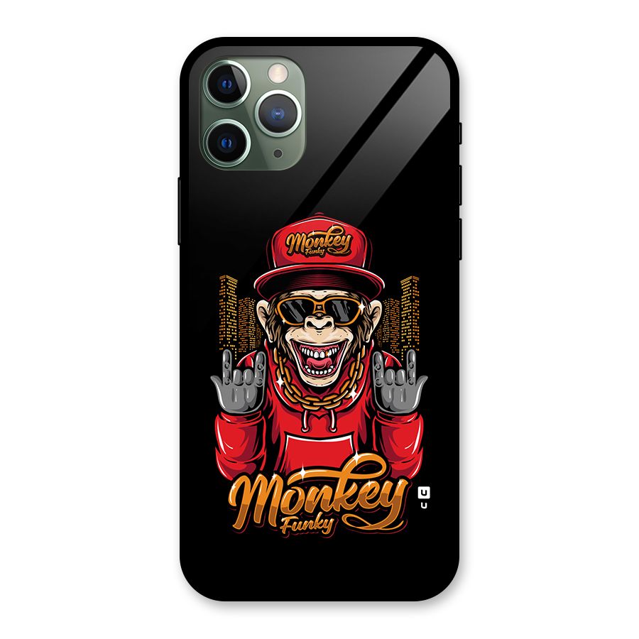 Hunky Funky Monkey Glass Back Case for iPhone 11 Pro