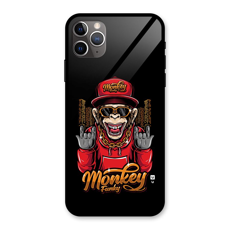 Hunky Funky Monkey Glass Back Case for iPhone 11 Pro Max