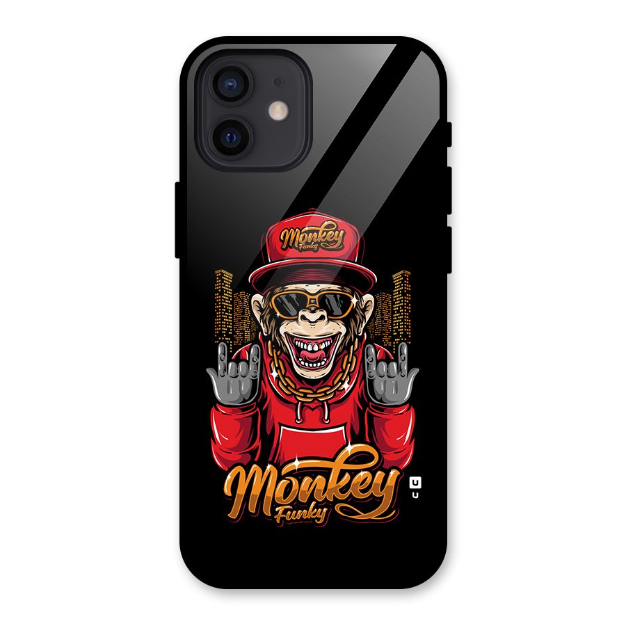 Hunky Funky Monkey Glass Back Case for iPhone 12