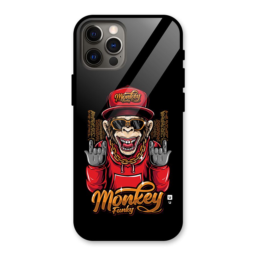 Hunky Funky Monkey Glass Back Case for iPhone 12 Pro