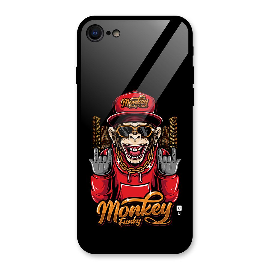 Hunky Funky Monkey Glass Back Case for iPhone 7
