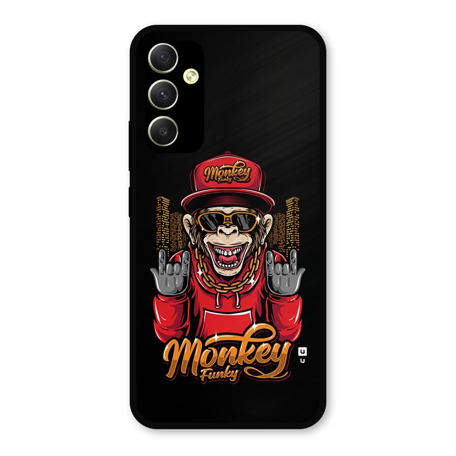 Hunky Funky Monkey Metal Back Case for Galaxy A34
