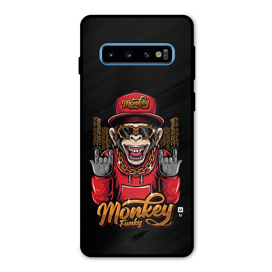 Hunky Funky Monkey Metal Back Case for Galaxy S10