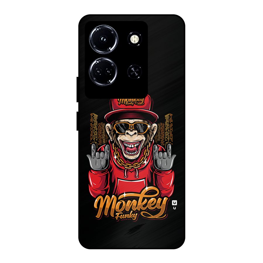 Hunky Funky Monkey Metal Back Case for Infinix Note 30 5G