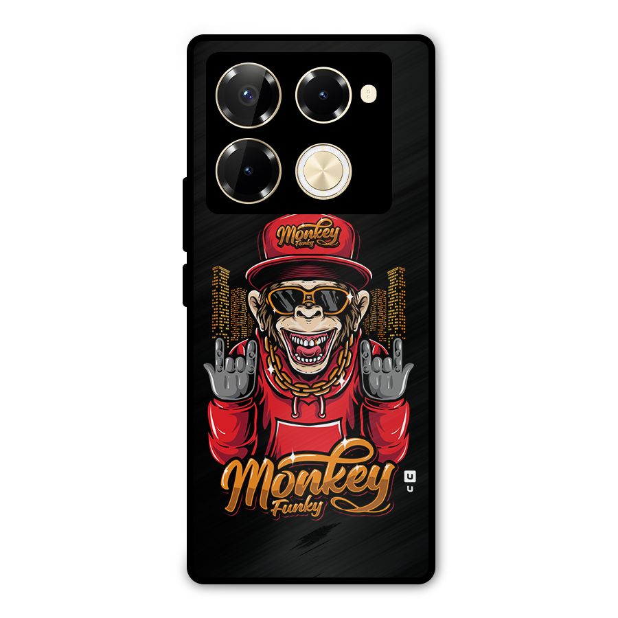 Hunky Funky Monkey Metal Back Case for Infinix Note 40 Pro Plus