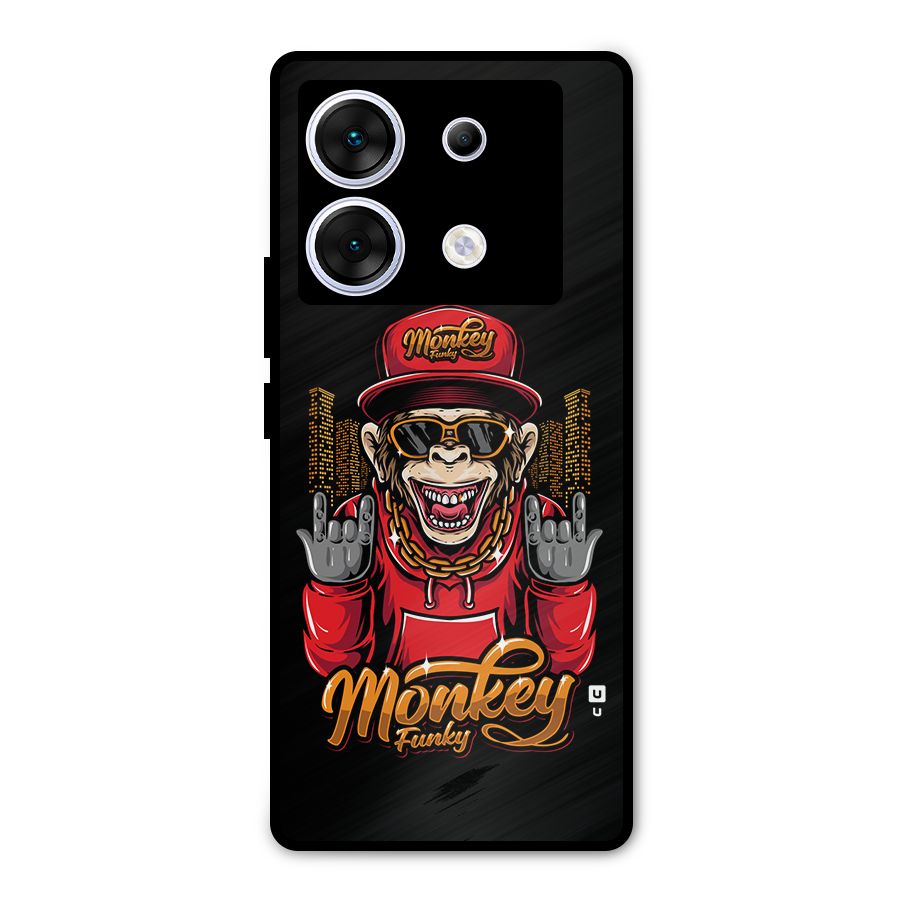 Hunky Funky Monkey Metal Back Case for Infinix Zero 30 5G