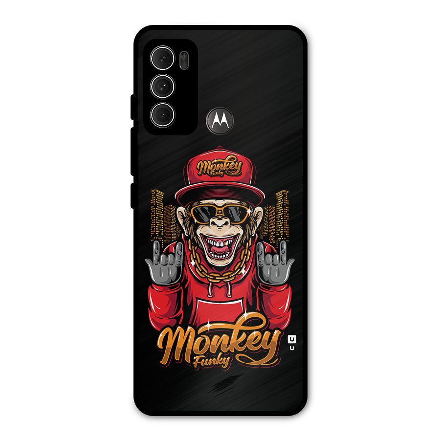 Hunky Funky Monkey Metal Back Case for Moto G60