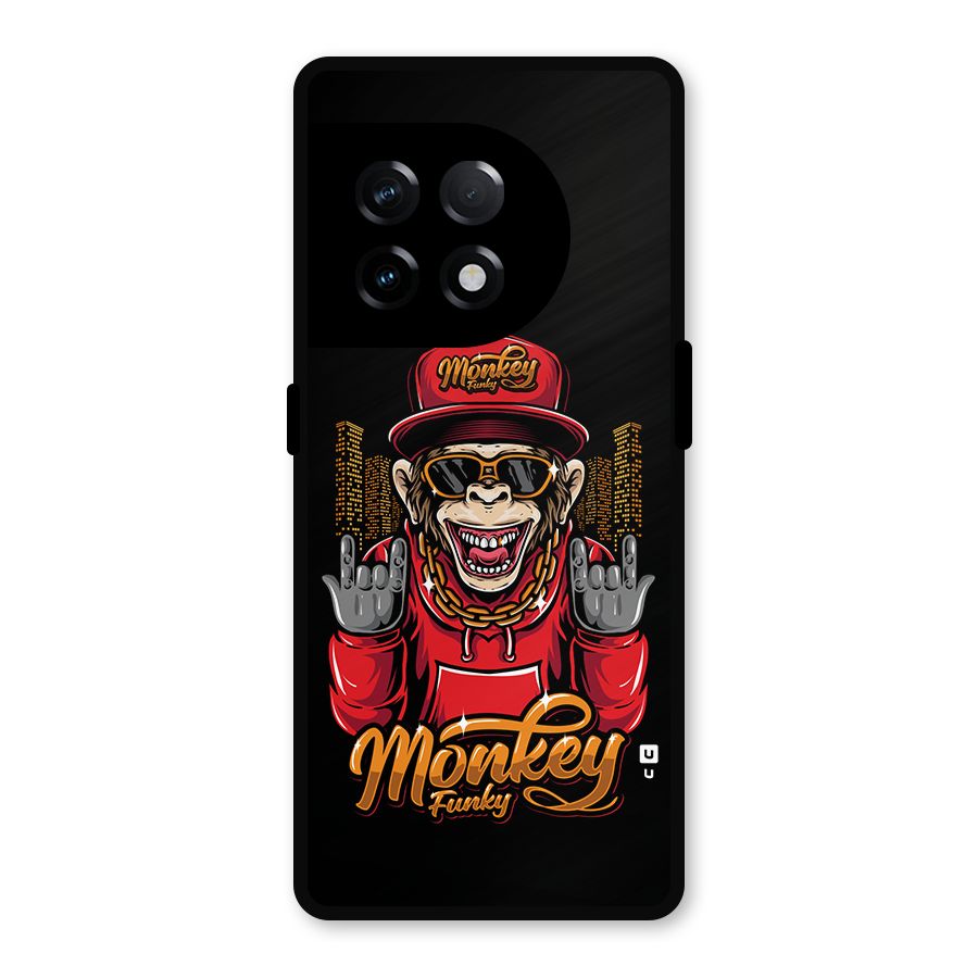 Hunky Funky Monkey Metal Back Case for OnePlus 11R