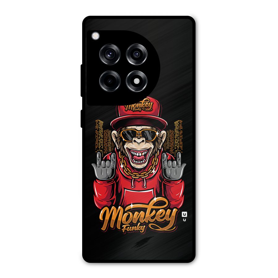 Hunky Funky Monkey Metal Back Case for OnePlus 12R