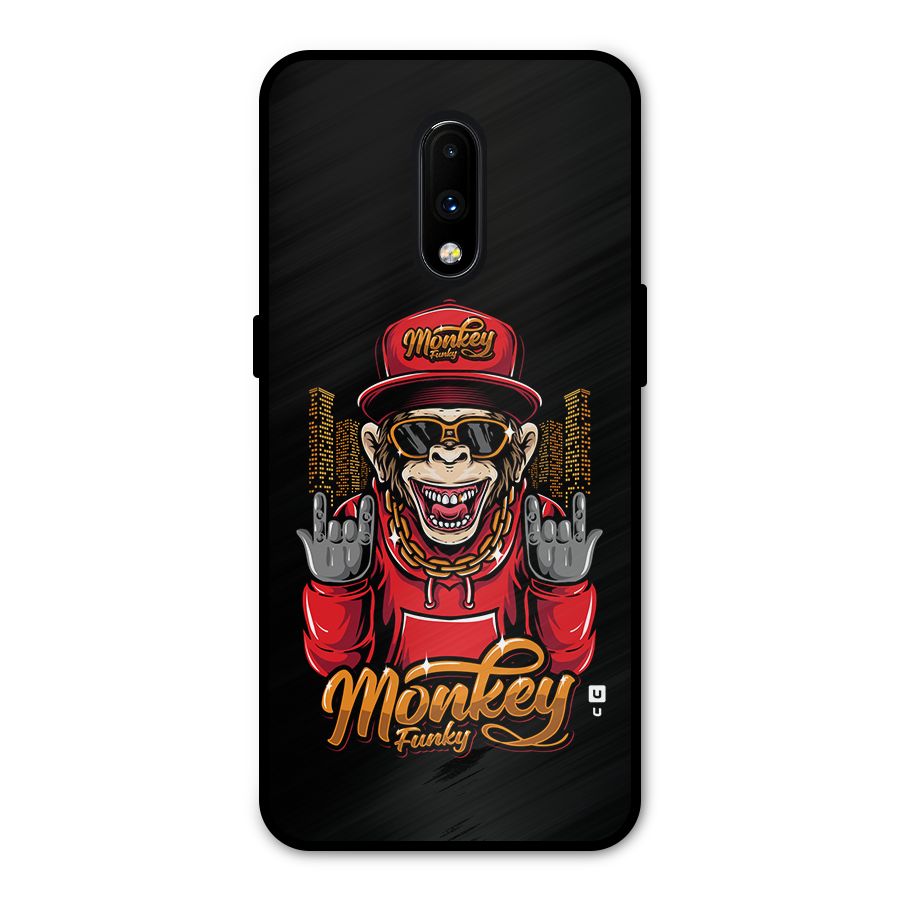 Hunky Funky Monkey Metal Back Case for OnePlus 7