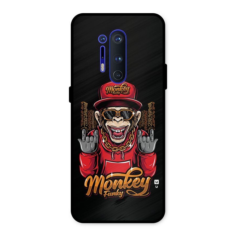 Hunky Funky Monkey Metal Back Case for OnePlus 8 Pro