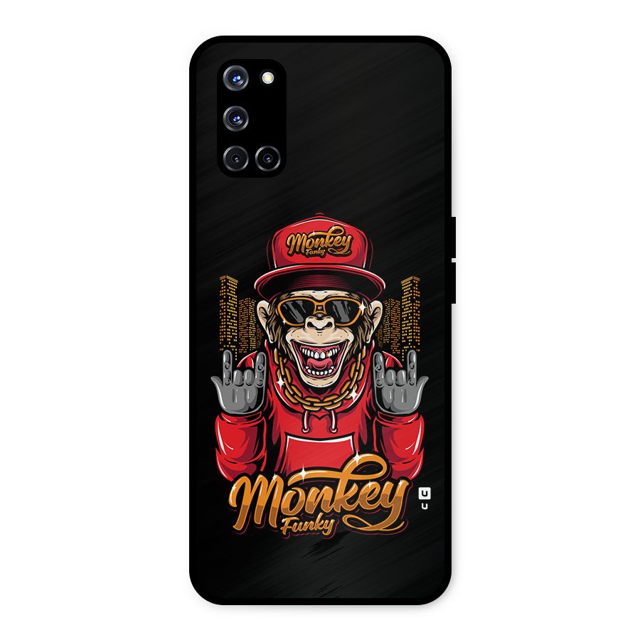 Hunky Funky Monkey Metal Back Case for Oppo A52