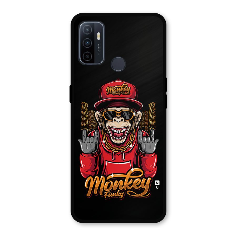 Hunky Funky Monkey Metal Back Case for Oppo A53