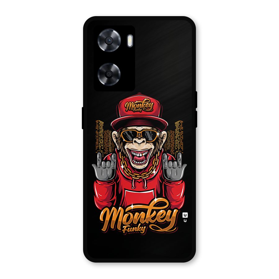 Hunky Funky Monkey Metal Back Case for Oppo A77s
