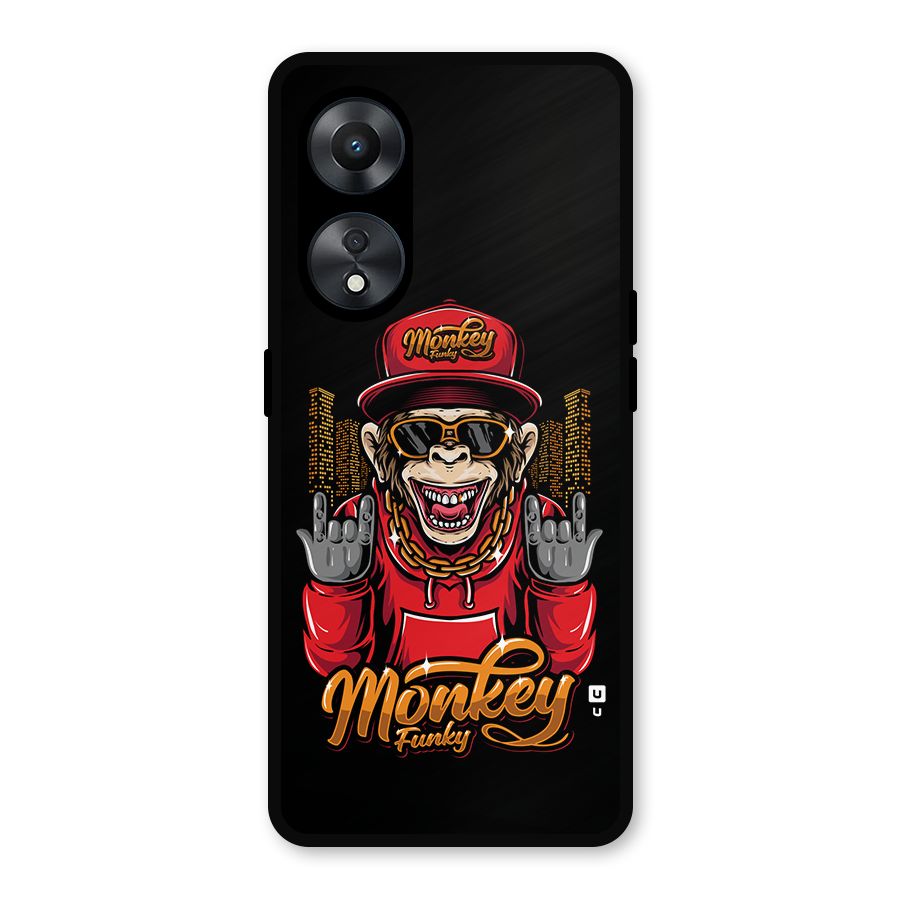 Hunky Funky Monkey Metal Back Case for Oppo A78