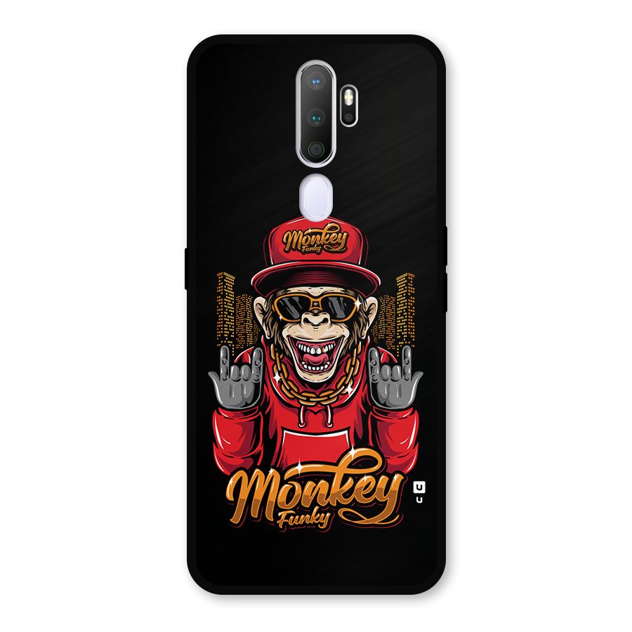 Hunky Funky Monkey Metal Back Case for Oppo A9 (2020)