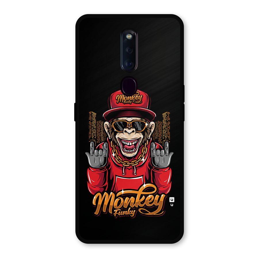 Hunky Funky Monkey Metal Back Case for Oppo F11 Pro