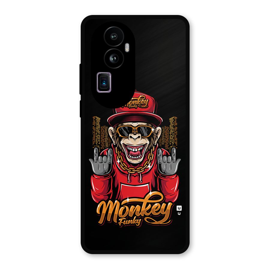 Hunky Funky Monkey Metal Back Case for Oppo Reno10 Pro Plus