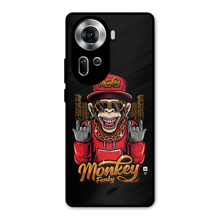 Hunky Funky Monkey Metal Back Case for Oppo Reno11 5G