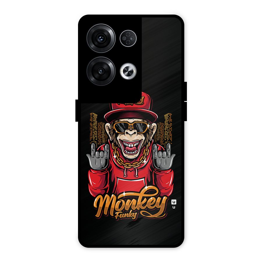 Hunky Funky Monkey Metal Back Case for Oppo Reno8 Pro 5G